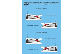 Decal -  Focus WRC „Official“ 1999 - Name pilot + copilot